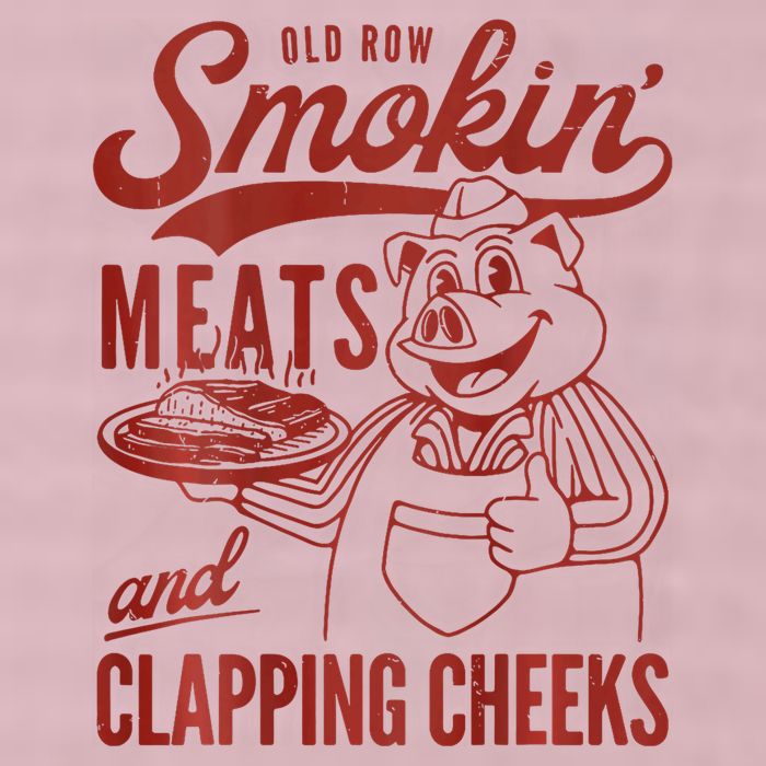 Old Row Smokin Meats And Clapping Cheeks Funny Bbq 25L Jumbo Tote