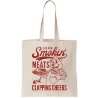 Old Row Smokin Meats And Clapping Cheeks Funny Bbq Bag
