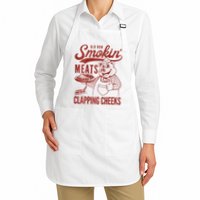 Old Row Smokin Meats And Clapping Cheeks Funny Bbq Apron