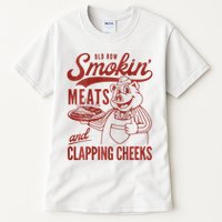Old Row Smokin Meats And Clapping Cheeks Funny Bbq Tall T-Shirt