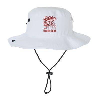 Old Row Smokin Meats And Clapping Cheeks Funny Bbq Bucket Hat