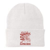 Old Row Smokin Meats And Clapping Cheeks Funny Bbq Beanie