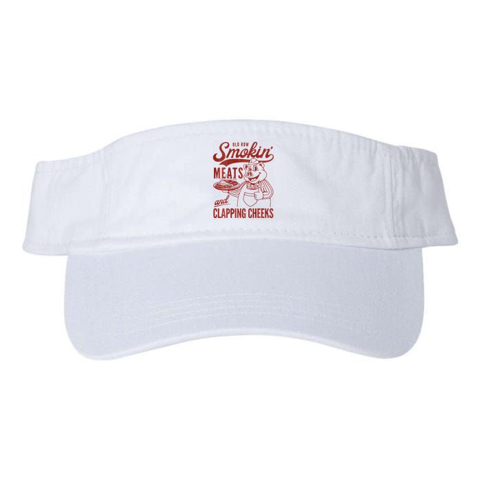 Old Row Smokin Meats And Clapping Cheeks Funny Bbq Visor