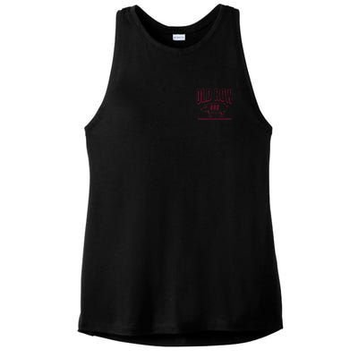 Old Row Smokin Meats And Clapping Cheeks Funny Bbq Ladies PosiCharge Tri-Blend Wicking Tank