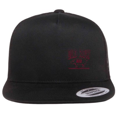 Old Row Smokin Meats And Clapping Cheeks Funny Bbq Flat Bill Trucker Hat