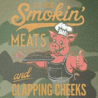 Old Row Smokin Meats And Clapping Cheeks Funny Legacy Tie Dye Trucker Hat