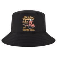 Old Row Smokin Meats And Clapping Cheeks Funny Cool Comfort Performance Bucket Hat