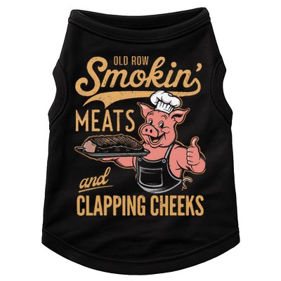 Old Row Smokin Meats And Clapping Cheeks Funny Doggie Tank