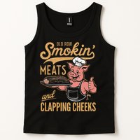 Old Row Smokin Meats And Clapping Cheeks Funny Tank Top