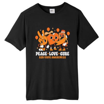 Orange Ribbon Survivor Groovy Rsd Crps Awareness Tall Fusion ChromaSoft Performance T-Shirt