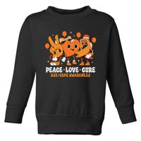 Orange Ribbon Survivor Groovy Rsd Crps Awareness Toddler Sweatshirt