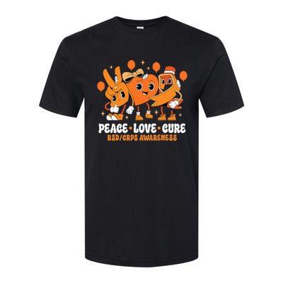 Orange Ribbon Survivor Groovy Rsd Crps Awareness Softstyle CVC T-Shirt