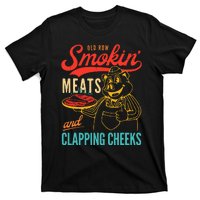 Old Row Smokin Meats And Clapping Cheeks Funny T-Shirt