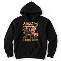 Old Row Smokin Meats And Clapping Cheeks Funny Hoodie