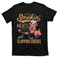 Old Row Smokin Meats And Clapping Cheeks Funny T-Shirt