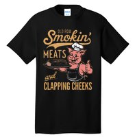 Old Row Smokin Meats And Clapping Cheeks Funny Tall T-Shirt