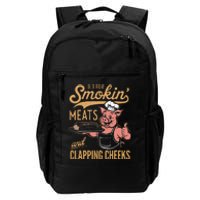 Old Row Smokin Meats And Clapping Cheeks Funny Daily Commute Backpack