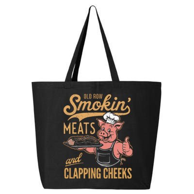 Old Row Smokin Meats And Clapping Cheeks Funny 25L Jumbo Tote