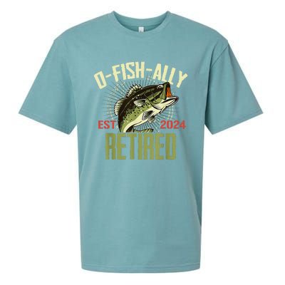 Ofishally Retired Since 2024 Retirement Fishing Sueded Cloud Jersey T-Shirt