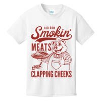 Old Row Smokin Meats And Clapping Cheeks Funny Kids T-Shirt