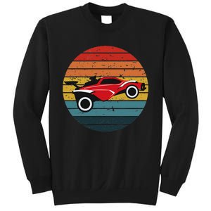 Octane Rocket Soccer Retro Sunset Distressed Graphic Pullove Sweatshirt