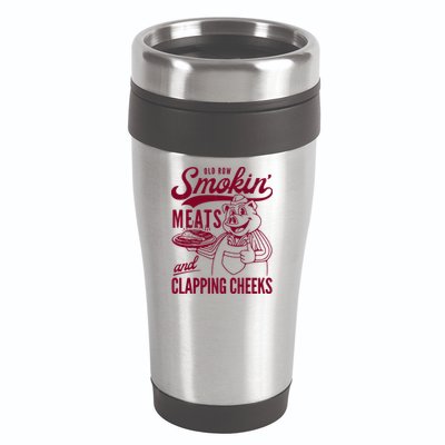 Old Row Smokin Meats And Clapping Cheeks 16oz Travel Tumbler