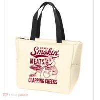 Old Row Smokin Meats And Clapping Cheeks Zip Tote Bag