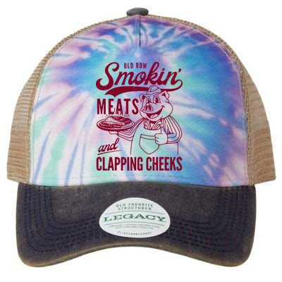 Old Row Smokin Meats And Clapping Cheeks Legacy Tie Dye Trucker Hat