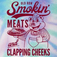 Old Row Smokin Meats And Clapping Cheeks Legacy Tie Dye Trucker Hat