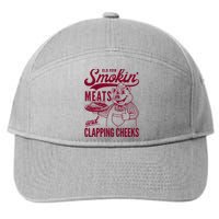 Old Row Smokin Meats And Clapping Cheeks 7-Panel Snapback Hat