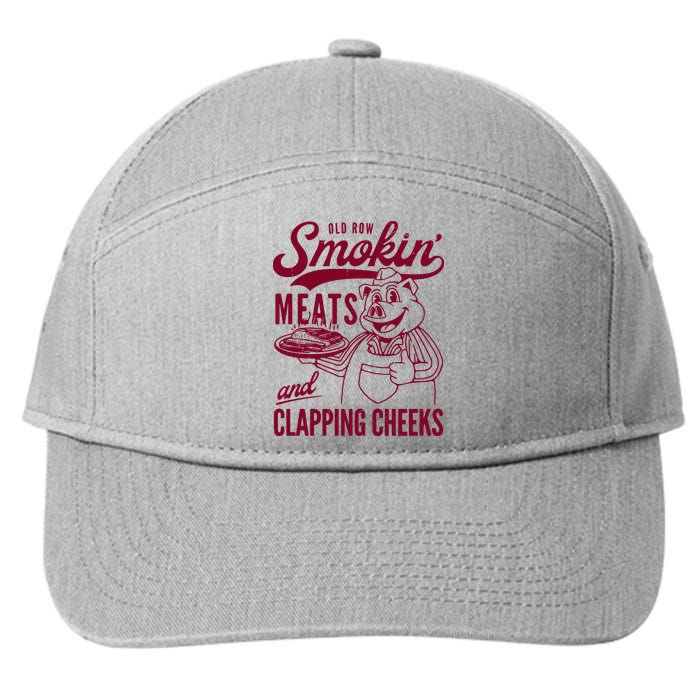 Old Row Smokin Meats And Clapping Cheeks 7-Panel Snapback Hat