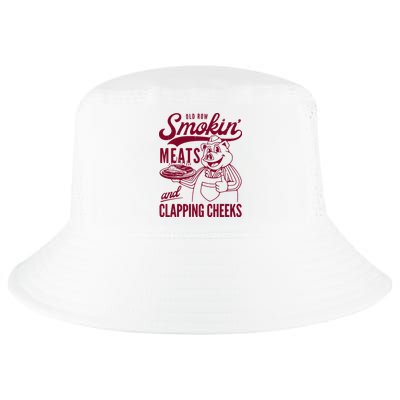 Old Row Smokin Meats And Clapping Cheeks Cool Comfort Performance Bucket Hat
