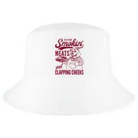 Old Row Smokin Meats And Clapping Cheeks Cool Comfort Performance Bucket Hat