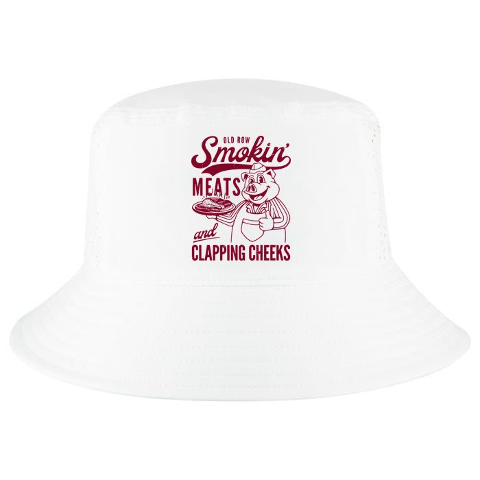 Old Row Smokin Meats And Clapping Cheeks Cool Comfort Performance Bucket Hat