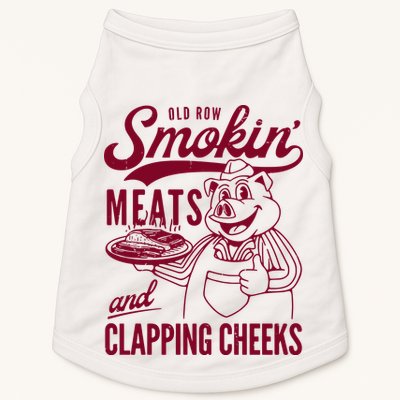 Old Row Smokin Meats And Clapping Cheeks Doggie Tank