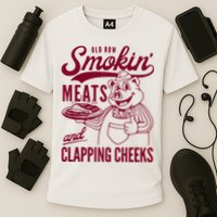 Old Row Smokin Meats And Clapping Cheeks Performance Shirt