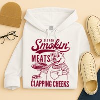 Old Row Smokin Meats And Clapping Cheeks Hoodie