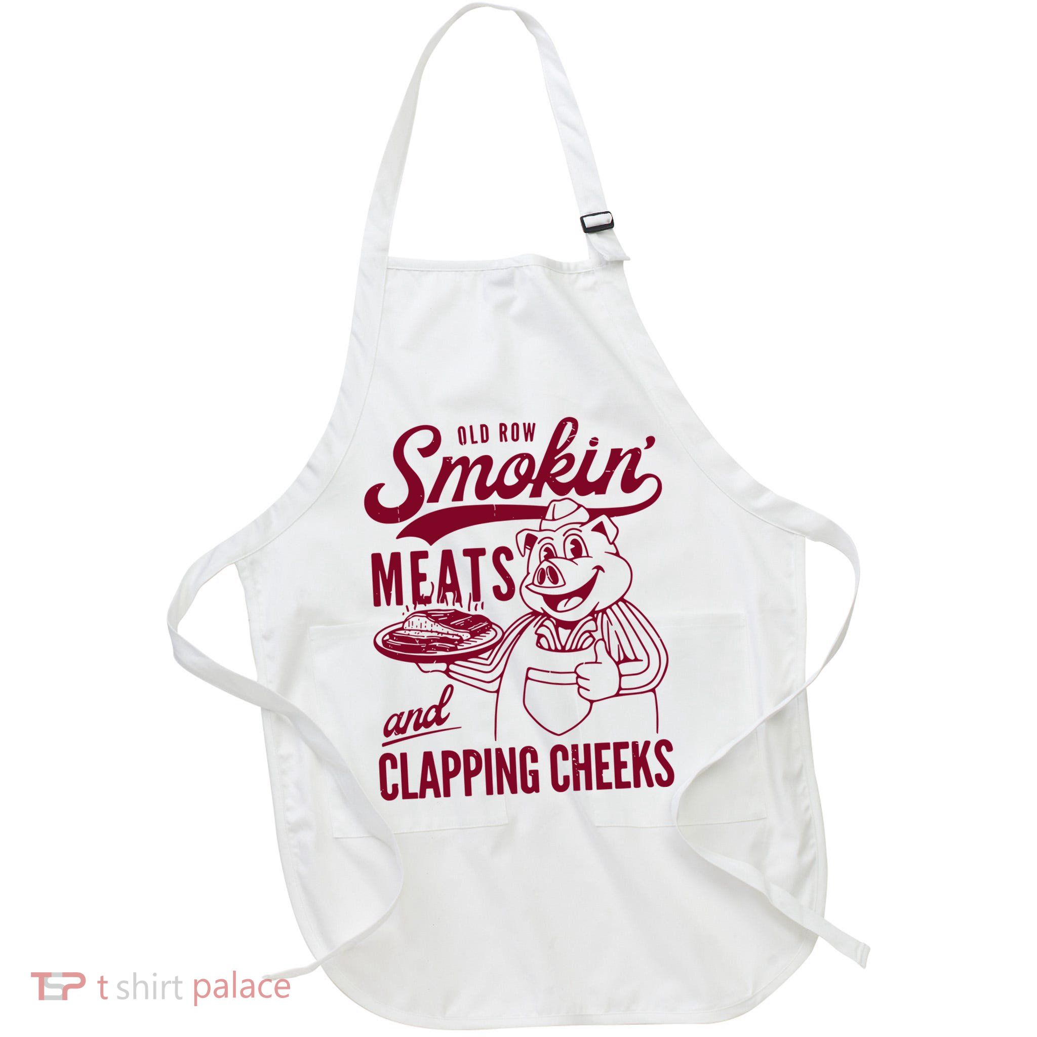 Old Row Smokin Meats And Clapping Cheeks Apron