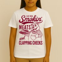 Old Row Smokin Meats And Clapping Cheeks T-Shirt
