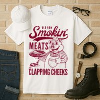 Old Row Smokin Meats And Clapping Cheeks Tall T-Shirt