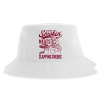 Old Row Smokin Meats And Clapping Cheeks Sustainable Bucket Hat