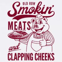 Old Row Smokin Meats And Clapping Cheeks Bucket Hat