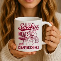 Old Row Smokin Meats And Clapping Cheeks Mug