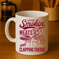 Old Row Smokin Meats And Clapping Cheeks Mug
