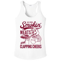 Old Row Smokin Meats And Clapping Cheeks Ladies PosiCharge Competitor Racerback Tank
