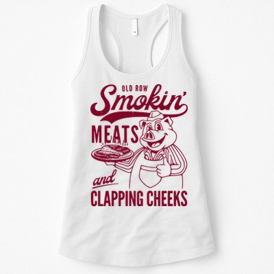 Old Row Smokin Meats And Clapping Cheeks Womens Tank Top