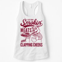 Old Row Smokin Meats And Clapping Cheeks Womens Tank Top