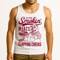 Old Row Smokin Meats And Clapping Cheeks Tank Top