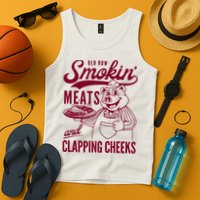 Old Row Smokin Meats And Clapping Cheeks Tank Top
