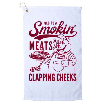 Old Row Smokin Meats And Clapping Cheeks Golf Towel